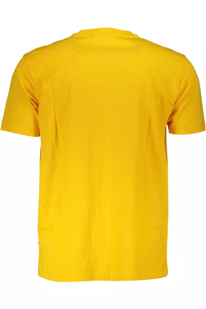 Napapijri Yellow Cotton Men T-Shirt