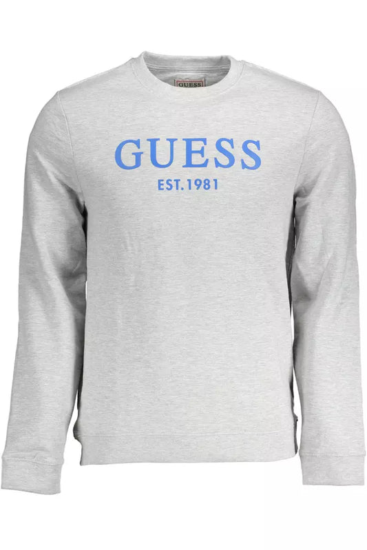 Guess Jeans Gray Cotton Men Sweater