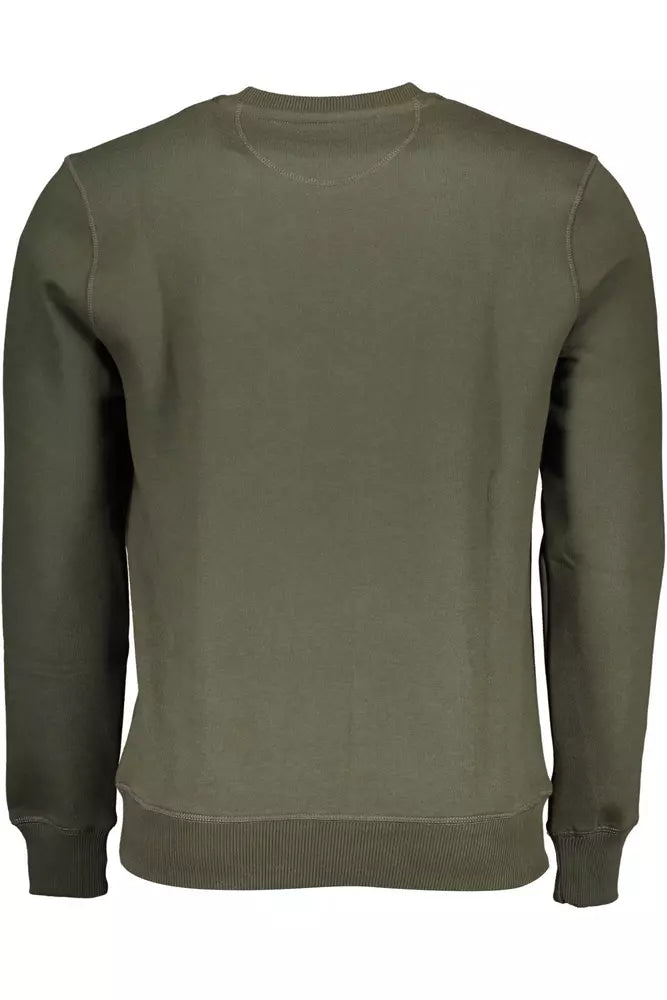 North Sails Green Cotton Men Sweater