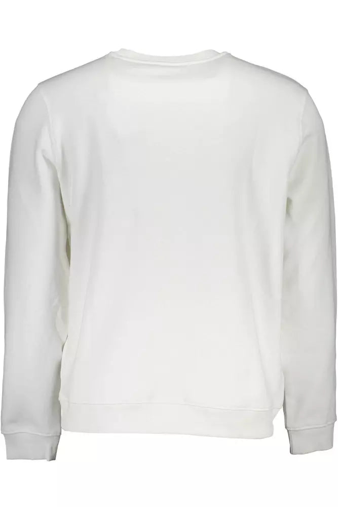 Guess Jeans White Cotton Men Sweater