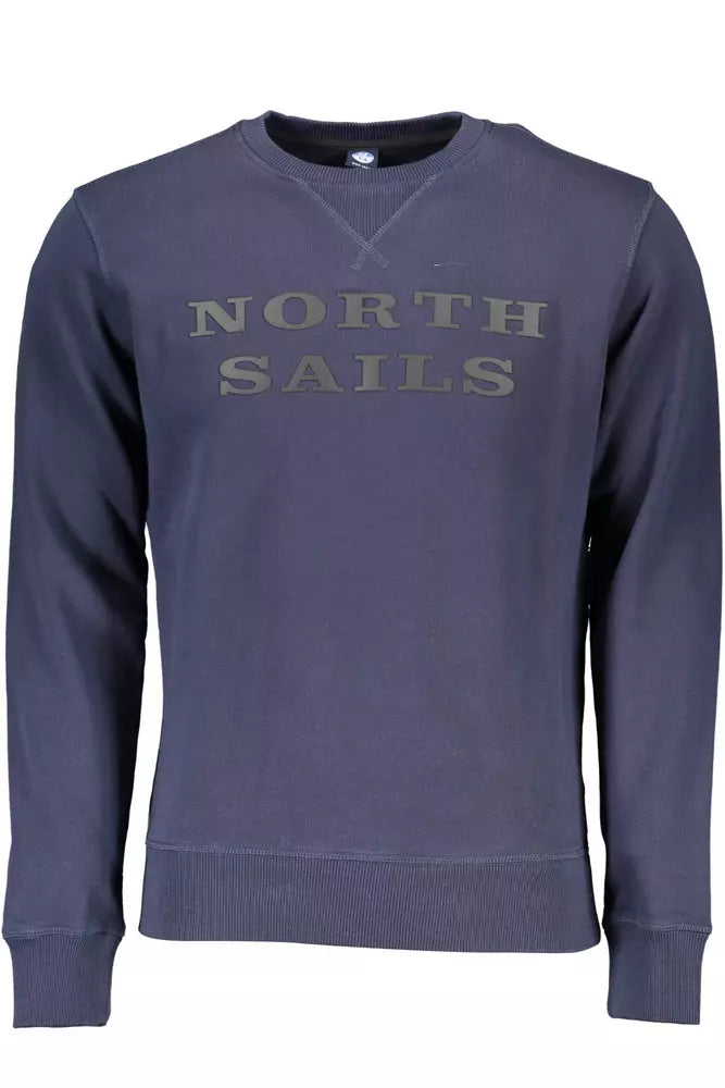 North Sails Blue Cotton Men Sweater