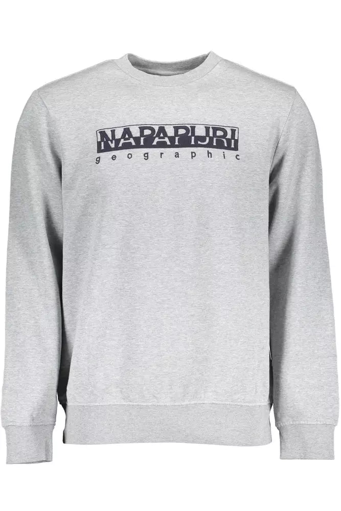 Napapijri Gray Cotton Men Sweater