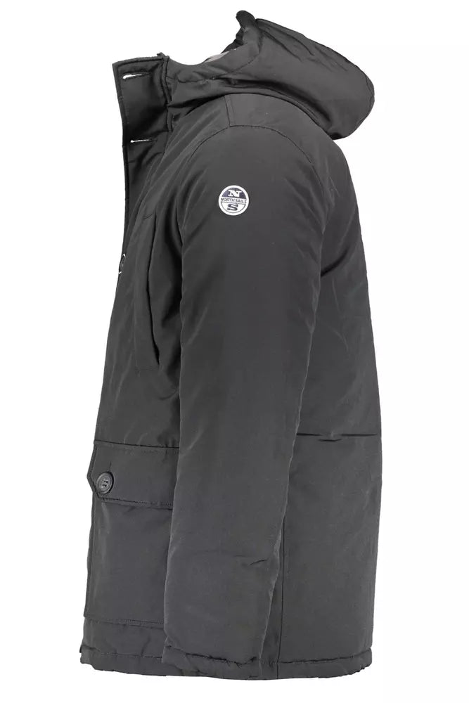 North Sails Black Polyester Men Parka