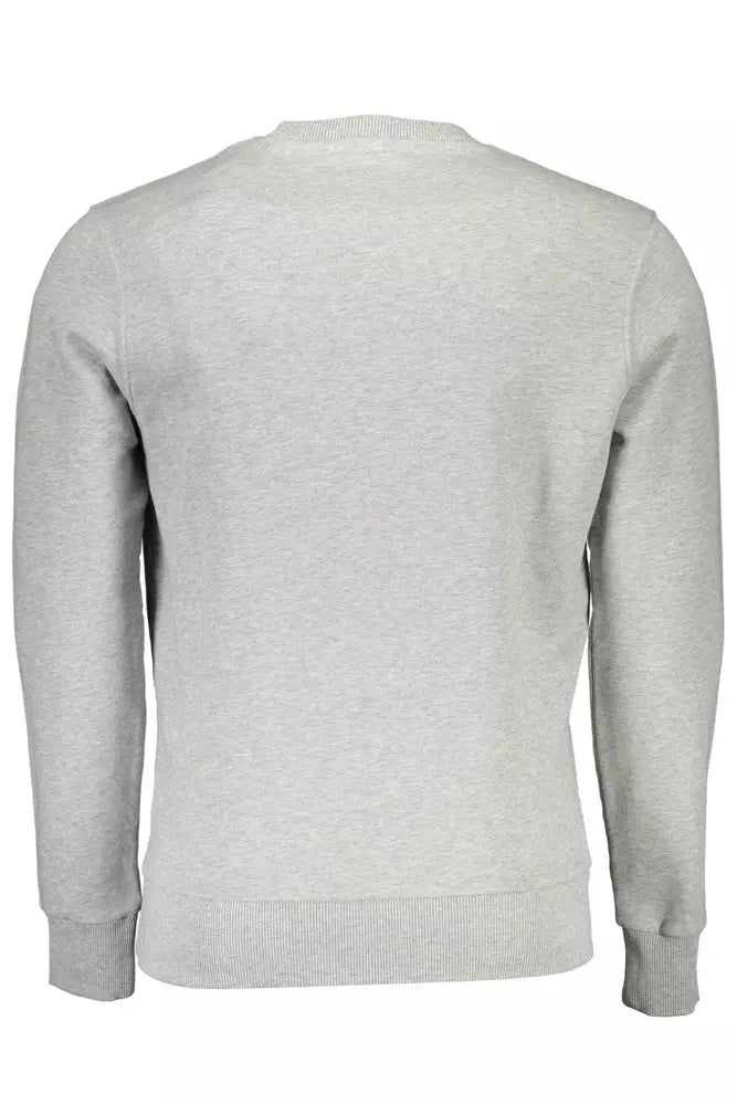 North Sails Gray Cotton Men Sweater