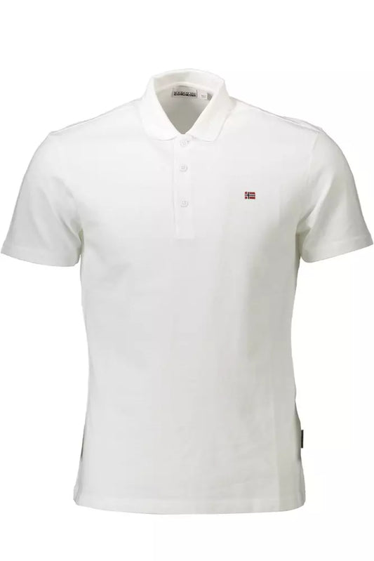 Napapijri White Cotton Men Polo