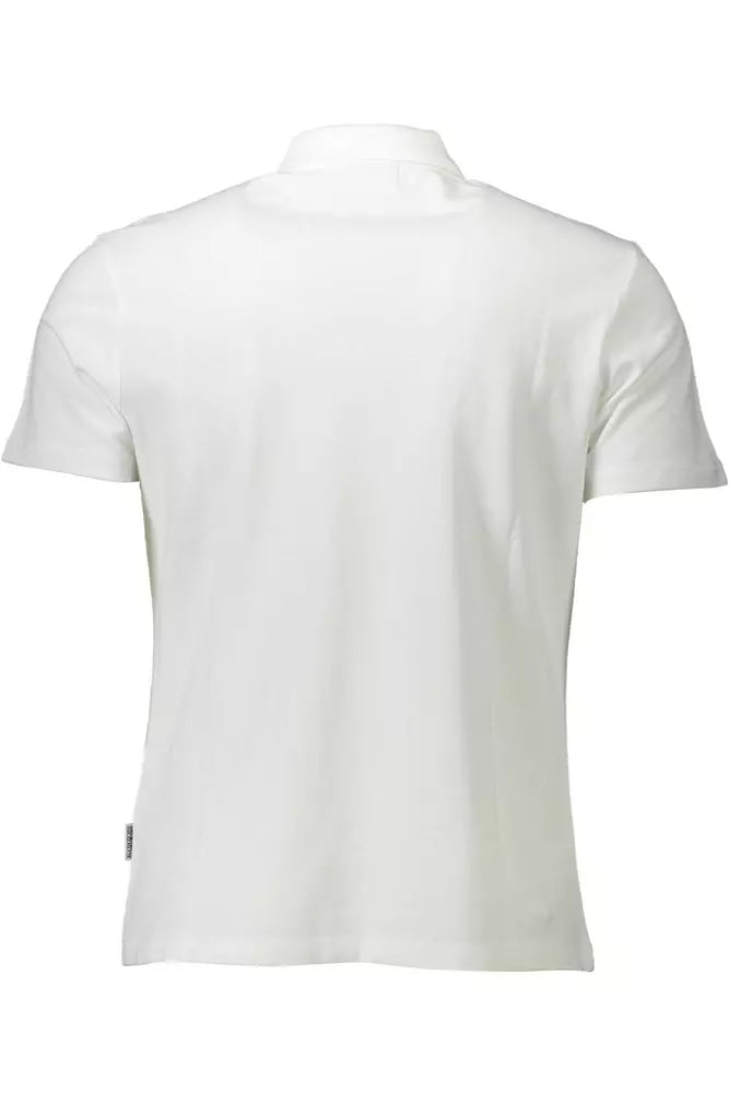 Napapijri White Cotton Men Polo