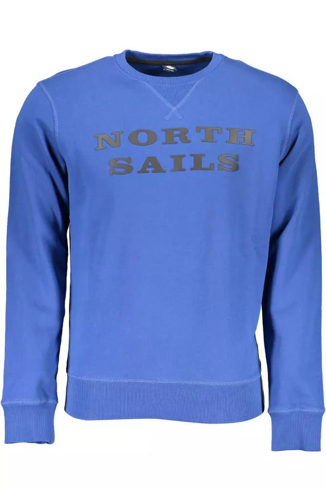 North Sails Blue Cotton Men Sweater