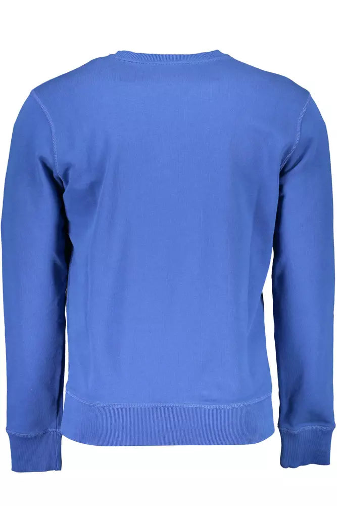 North Sails Blue Cotton Men Sweater