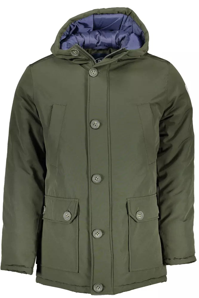 North Sails Green Polyester Men Jacket