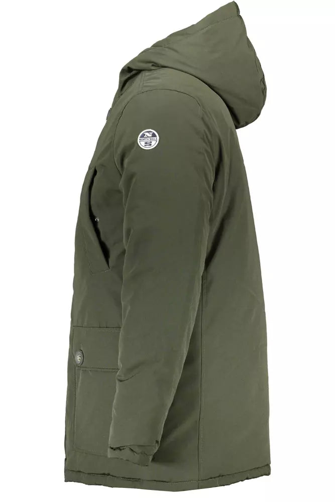 North Sails Green Polyester Men Jacket