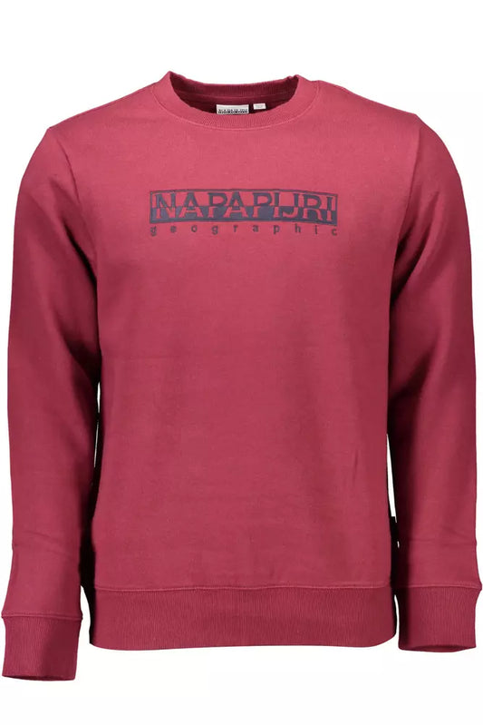 Napapijri Red Cotton Men Sweater