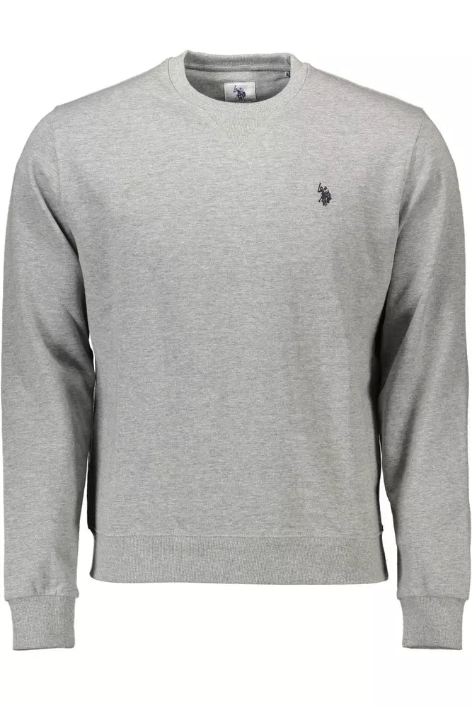 U.S. POLO ASSN. Gray Cotton Men Sweater