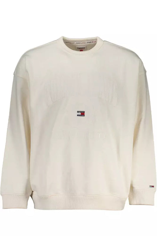 Tommy Hilfiger White Cotton Men Sweater