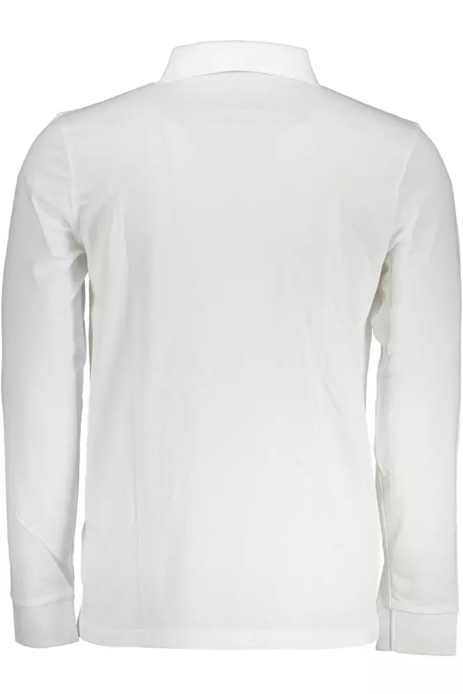 Hugo Boss White Cotton Men Polo Shirt