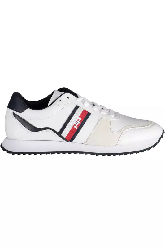 Tommy Hilfiger White Leather Men Sneaker