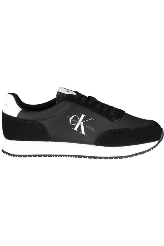 Calvin Klein Black Polyester Men Sneaker