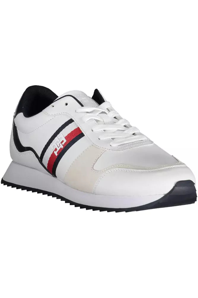 Tommy Hilfiger White Leather Men Sneaker