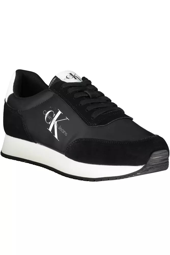 Calvin Klein Black Polyester Men Sneaker