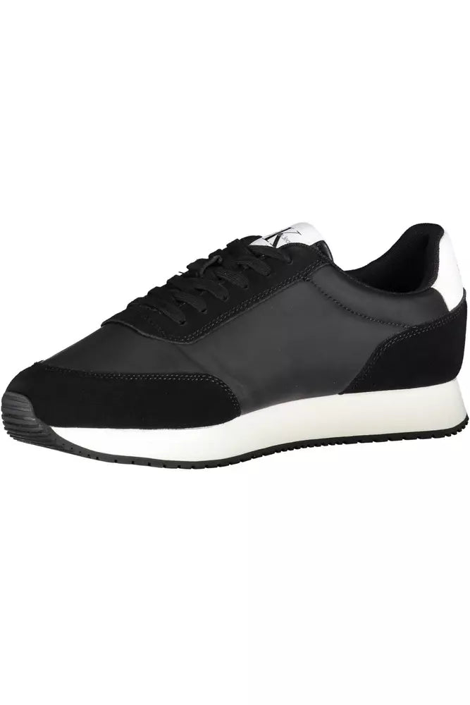 Calvin Klein Black Polyester Men Sneaker