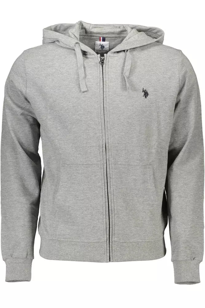 U.S. POLO ASSN. Gray Cotton Men Sweater