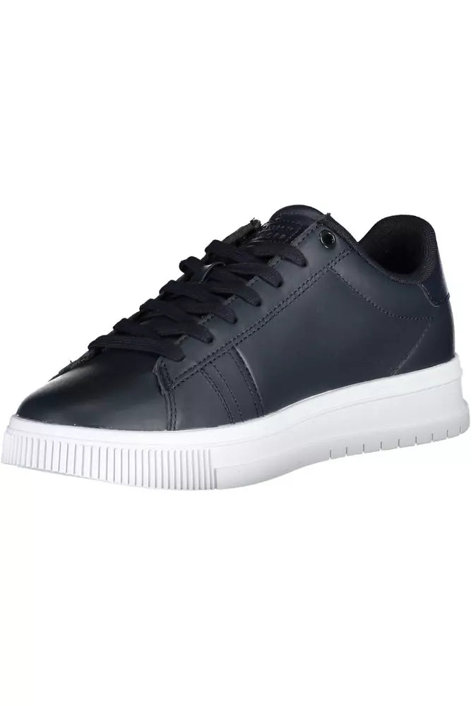 Tommy Hilfiger Blue Leather Men Sneaker