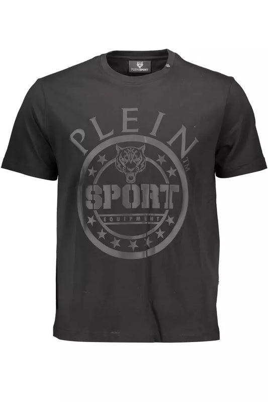 Plein Sport Black Cotton Men T-Shirt