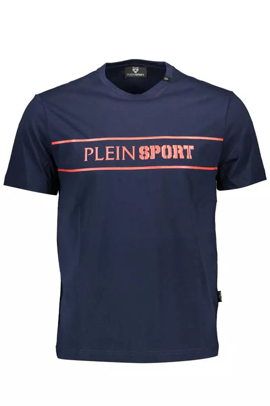 Plein Sport Blue Cotton Men T-Shirt