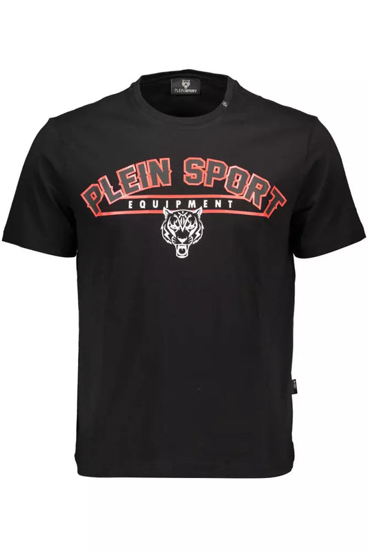 Plein Sport Black Cotton Men T-Shirt