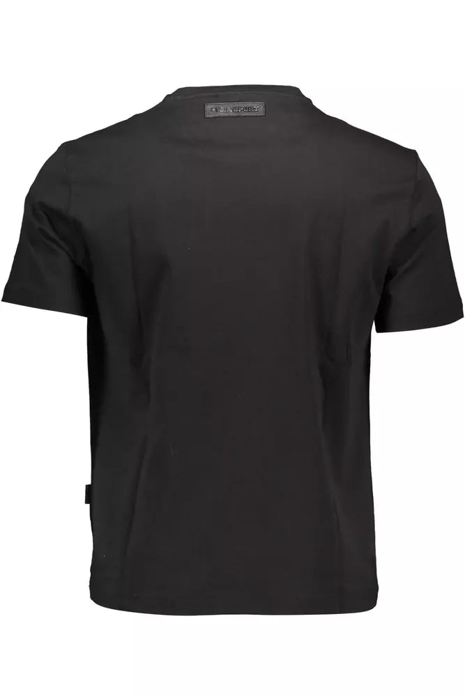 Plein Sport Black Cotton Men T-Shirt