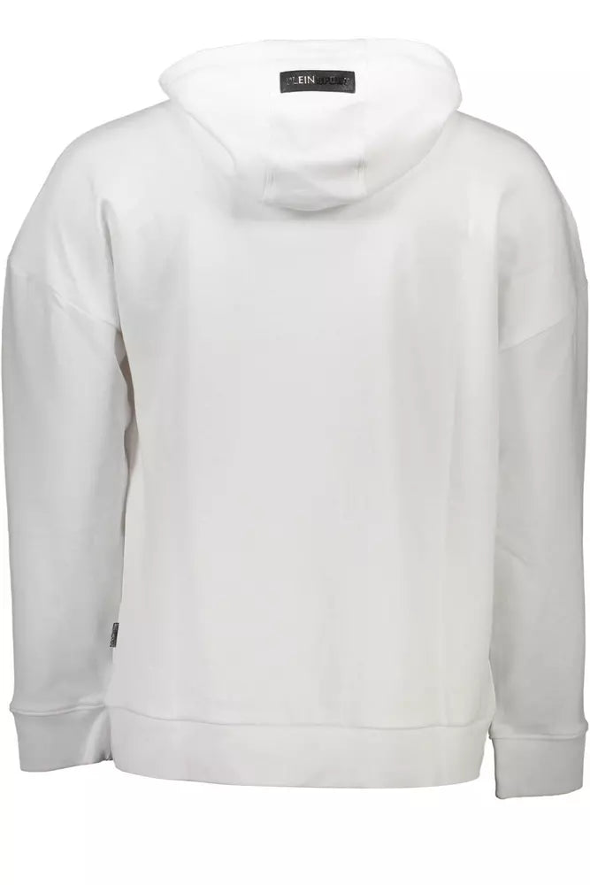 Plein Sport White Cotton Men Sweatshirt