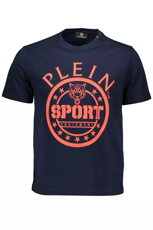 Plein Sport Blue Cotton Men T-Shirt