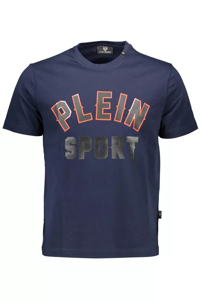 Plein Sport Blue Cotton Men T-Shirt