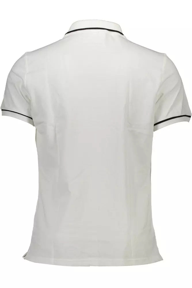 Calvin Klein White Cotton Men Polo Shirt