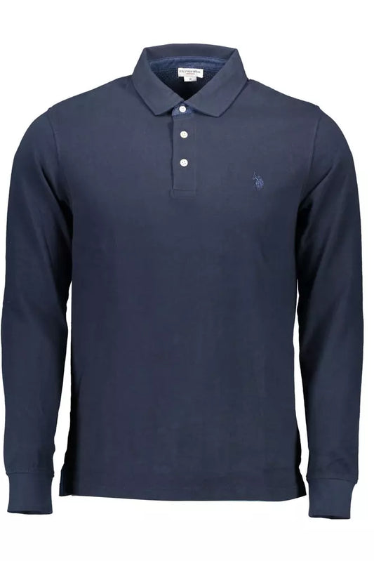 U.S. POLO ASSN. Blue Cotton Men Polo Shirt