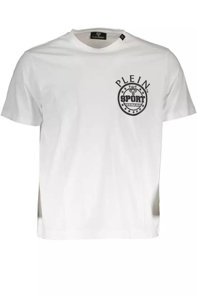 Plein Sport White Cotton Men T-Shirt