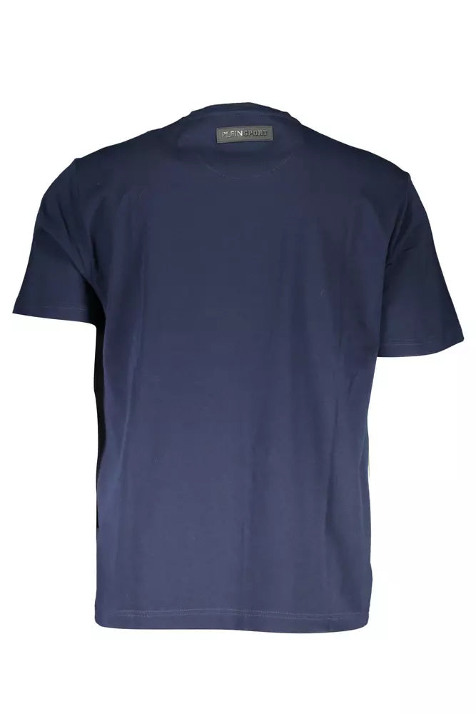 Plein Sport Blue Cotton Men T-Shirt