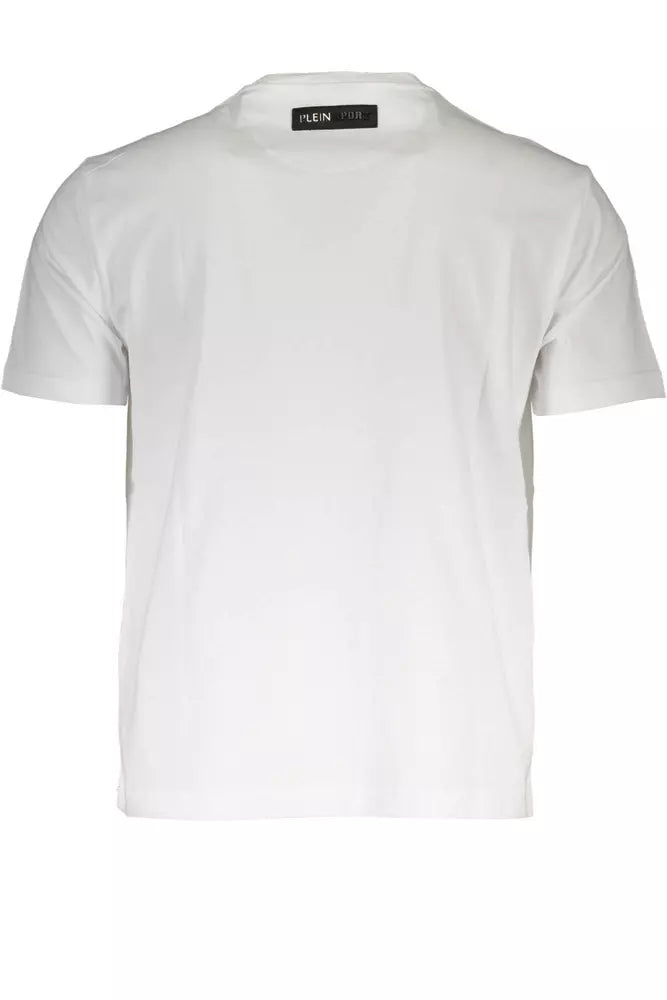 Plein Sport White Cotton Men T-Shirt