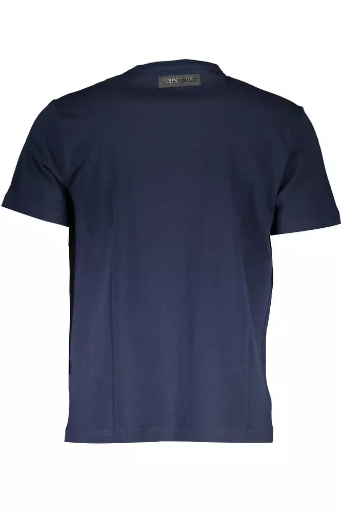 Plein Sport Blue Cotton Men T-Shirt