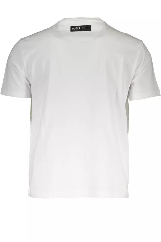 Plein Sport White Cotton Men T-Shirt