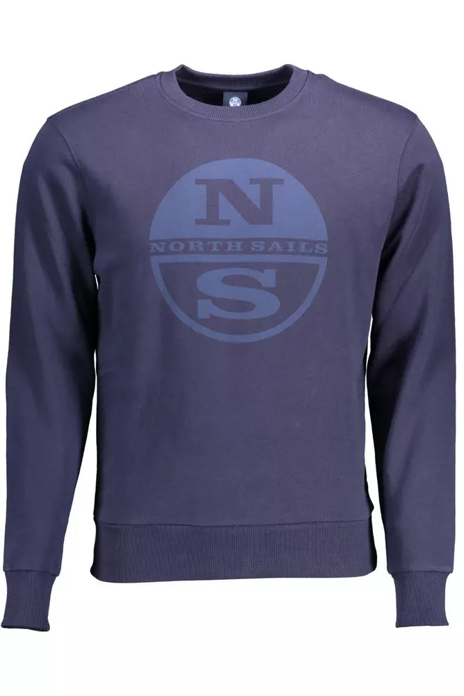 North Sails Blue Cotton Men Sweater