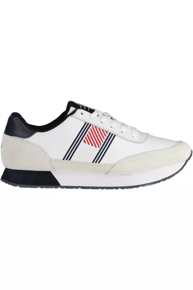 Tommy Hilfiger White Leather Men Sneaker