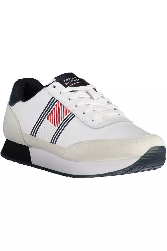 Tommy Hilfiger White Leather Men Sneaker