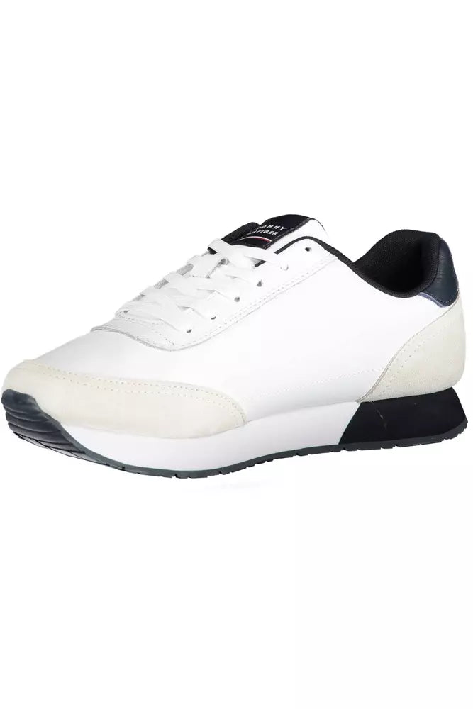 Tommy Hilfiger White Leather Men Sneaker