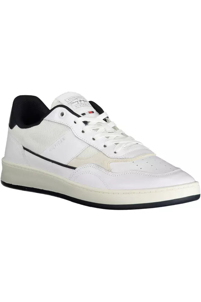 Tommy Hilfiger White Leather Men Sneaker