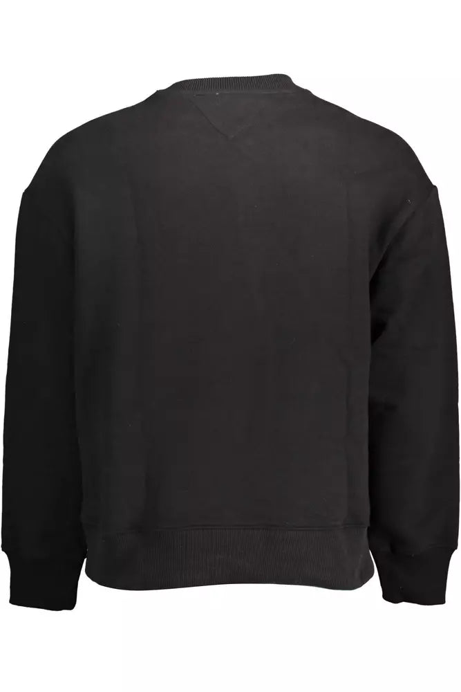 Tommy Hilfiger Black Cotton Men Sweater