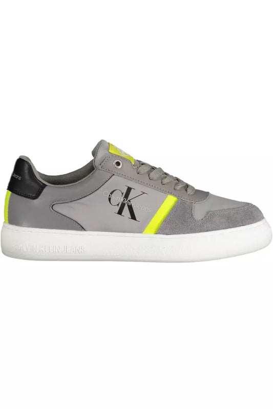 Calvin Klein Gray Polyester Men Sneaker