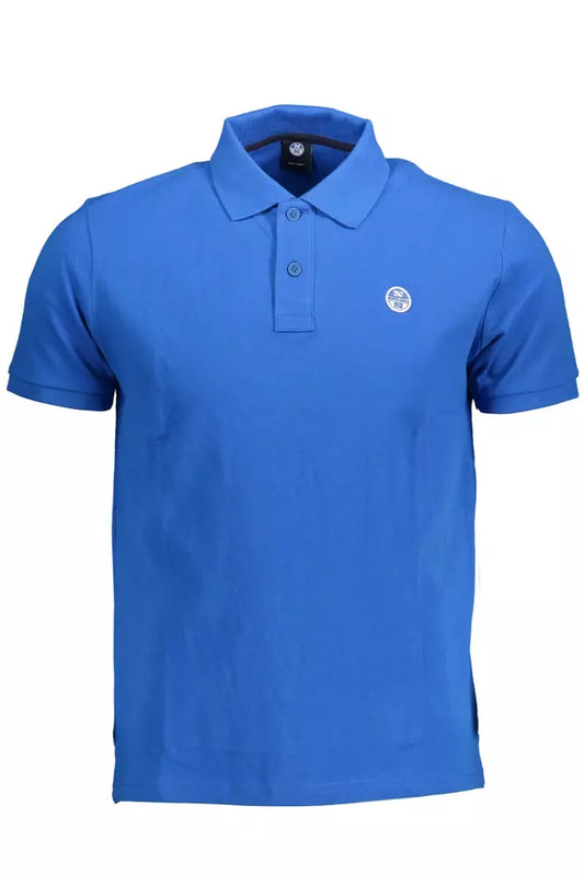 North Sails Blue Cotton Men Polo Shirt