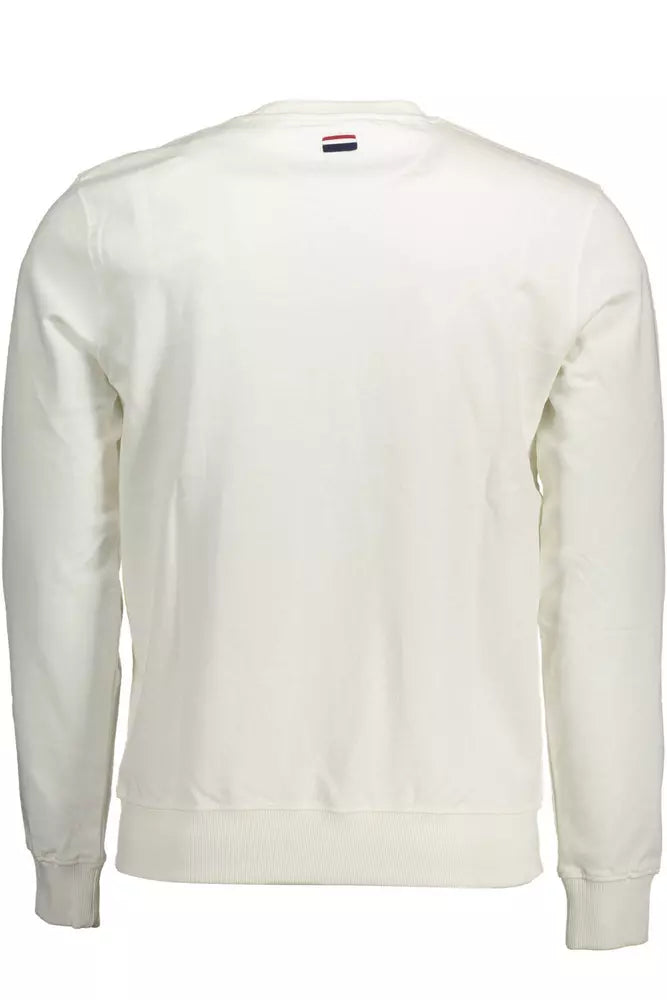 U.S. POLO ASSN. White Cotton Men Sweater