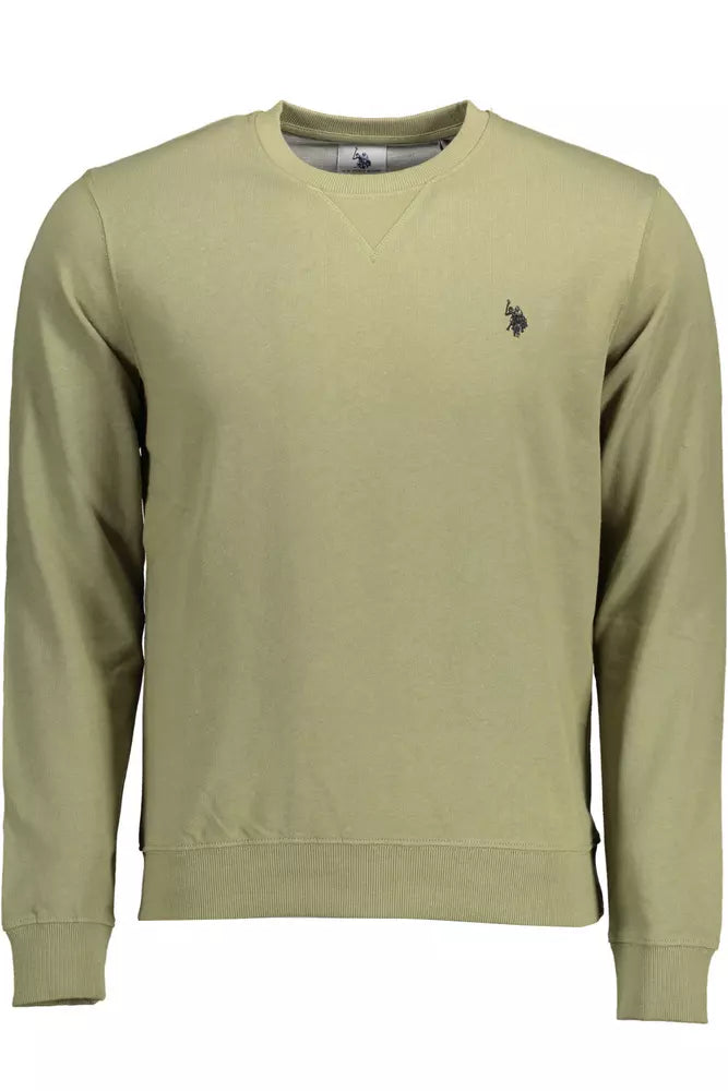 U.S. POLO ASSN. Green Cotton Men Sweater