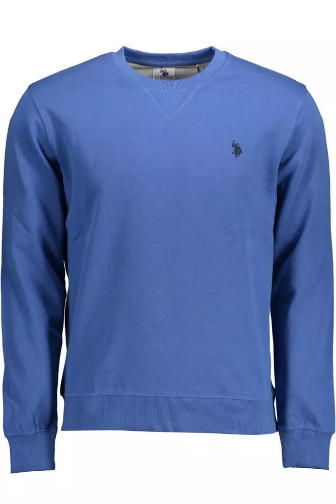 U.S. POLO ASSN. Blue Cotton Men Sweater